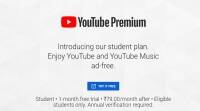 YouTube推出其高级服务的学生计划，每月起价59卢比
