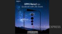 Oppo Reno 2配备四台相机，20倍变焦，将于8月28日在印度推出