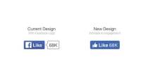 Facebook重新设计了带有拇指图标的按钮