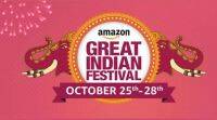 亚马逊 “伟大的印度节日” 销售10月25日开始: 智能手机，其他电子产品的顶级交易