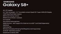 三星Galaxy S8 + 规格在发布前泄露: 6.2英寸显示屏，4gb RAM