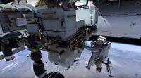 宇航员准备进行太空行走以升级ISS