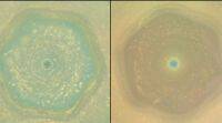 美国宇航局的卡西尼号发射回土星至日的图像