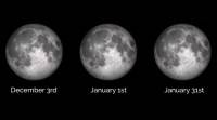 12月3日超级月亮三个中的第一个; 将重新出现在1月1日，31: NASA