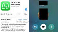 iOS上的WhatsApp可以在语音，视频通话和新提及按钮之间切换