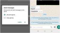 WhatsApp在组设置上发送消息选项: 以下是如何使用