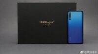 Honor Magic 2泄漏的官方图像显示了滑动相机模块，零售盒