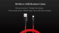 带快充的小米Mi Micro USB编织线在印度上市