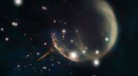 NASA发现脉冲星在太空中飞驰