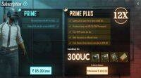 PUBG Mobile Prime，Prime Plus订阅计划在印度推出