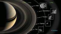 NASA发现了类似馄饨的卫星，它们坐落在土星环上